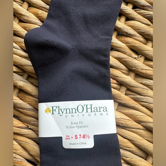 Flynn O’Hara Girls School Uniform Knee High Navy Socks size small 7-8 1/2” - Picture 1 of 3